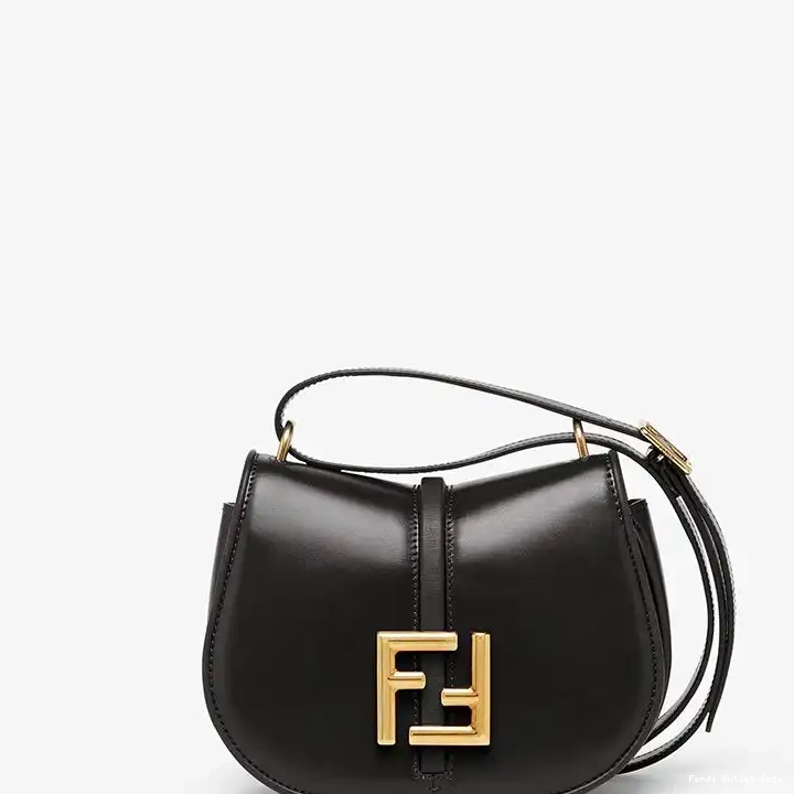 Affordable C'mon Calf Leather Mini Fendi Black In Bag 0606